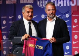                    25.07.2024 | Fussball FC Barcelona Praesentation Trainer Hansi Flick